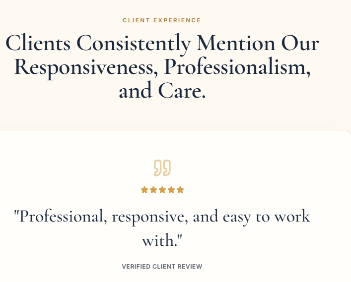 Reside DFW — Client Experience testimonials