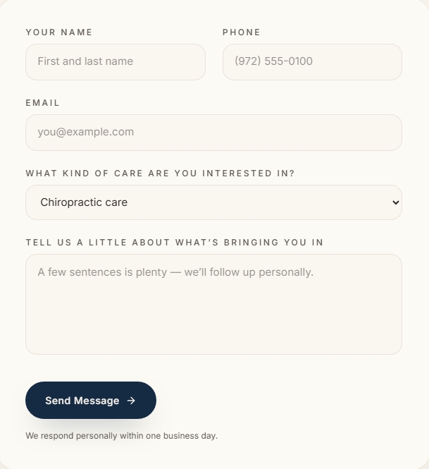 Superior Health & Wellness — consultation form